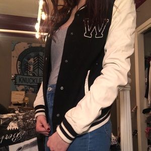 Varsity Jacket. W on front